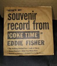 Rare Vintage 45 RPM Record LP “Coca Cola” Company 7” Vinyl w/Paper Sleeve picture