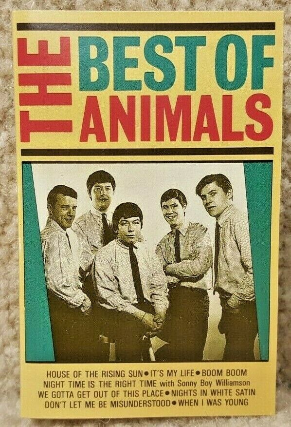 Vintage 1987 Cassette Tape The Best Of Animals Portugal Release Topline Records