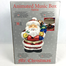 Vintage Mr Christmas Animated Santa Music Box 2006 Plays 30 Carols Tested Works picture