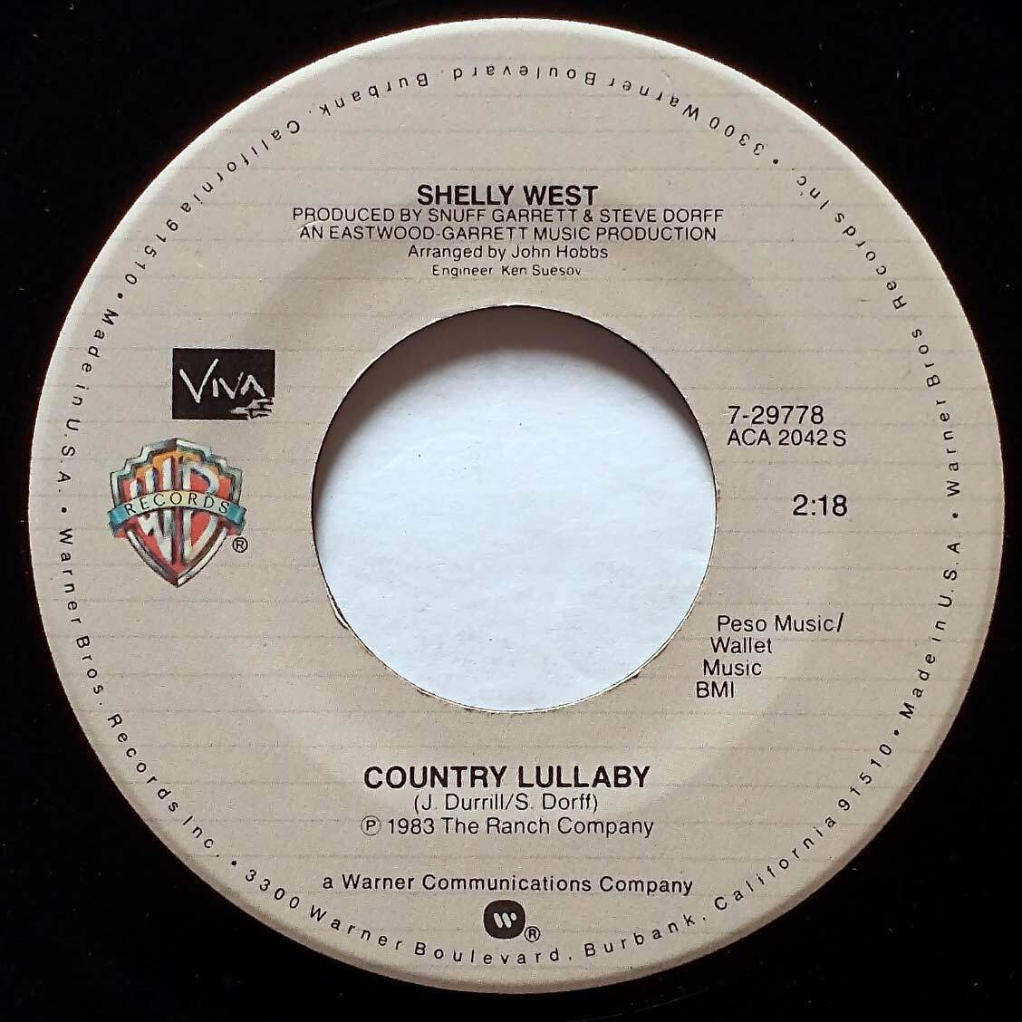 Shelly West - Jose Cuervo / Country Lullaby [1983 7\