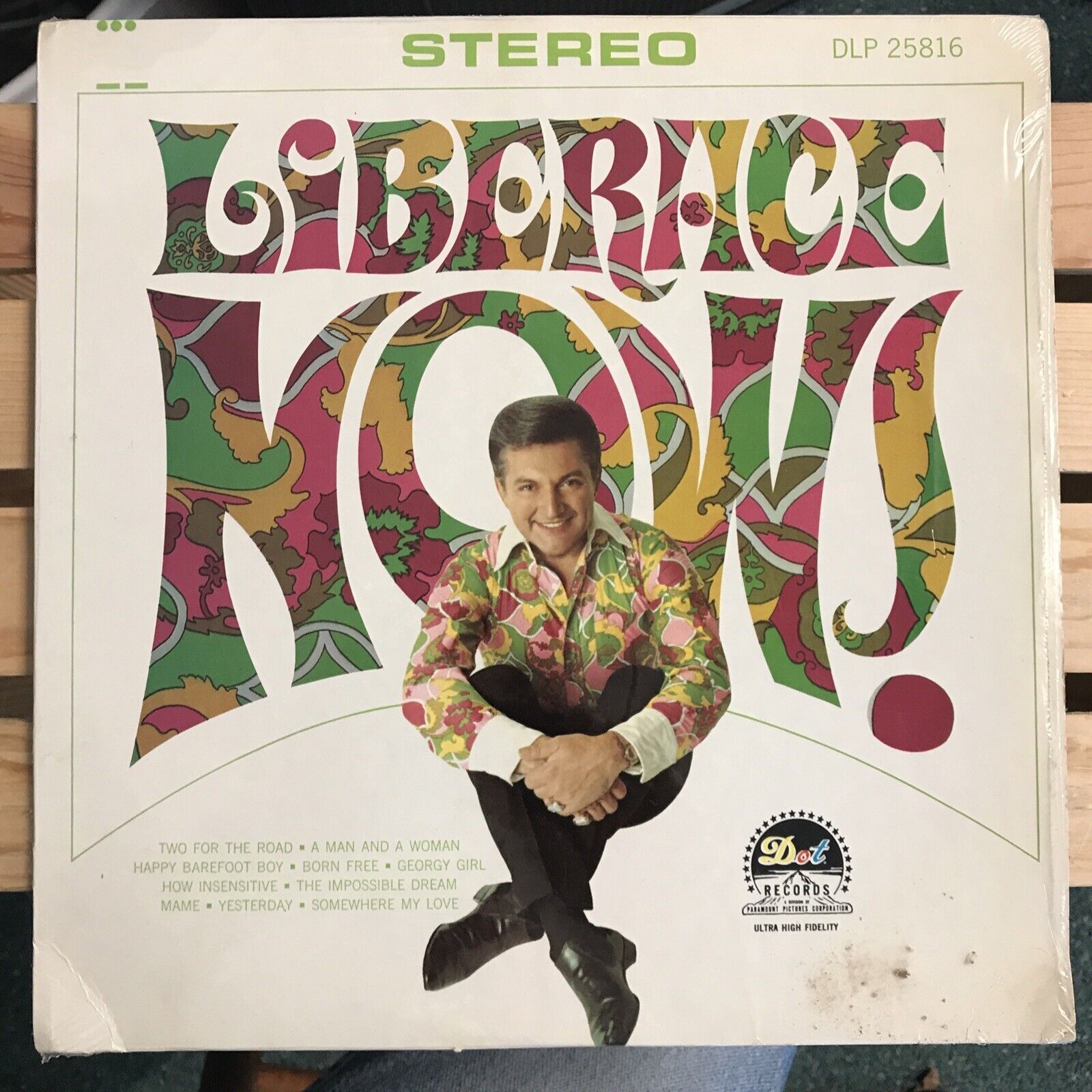 Liberace Now Dot Records DLP 25816 VTG Record Album NM VINYL. SHRINK