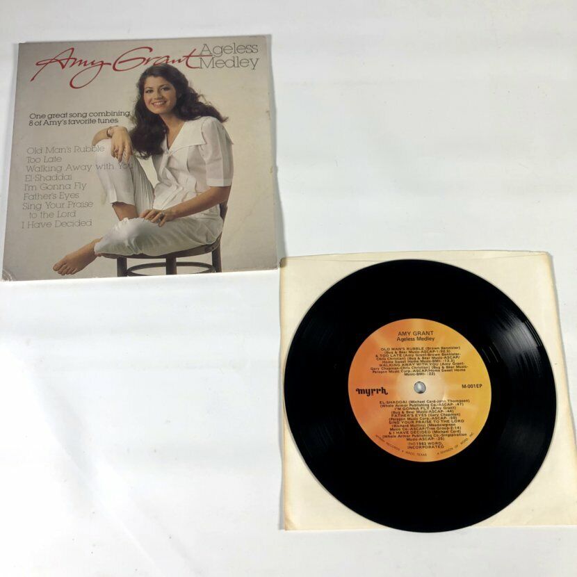 Amy Grant Ageleless Medley Christian Pop Vintage 1983 45 RPM Vinyl Record VG
