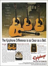 125th Anniversary Epiphone Advanced Jumbo AJ Series acoustic guitar ad print picture