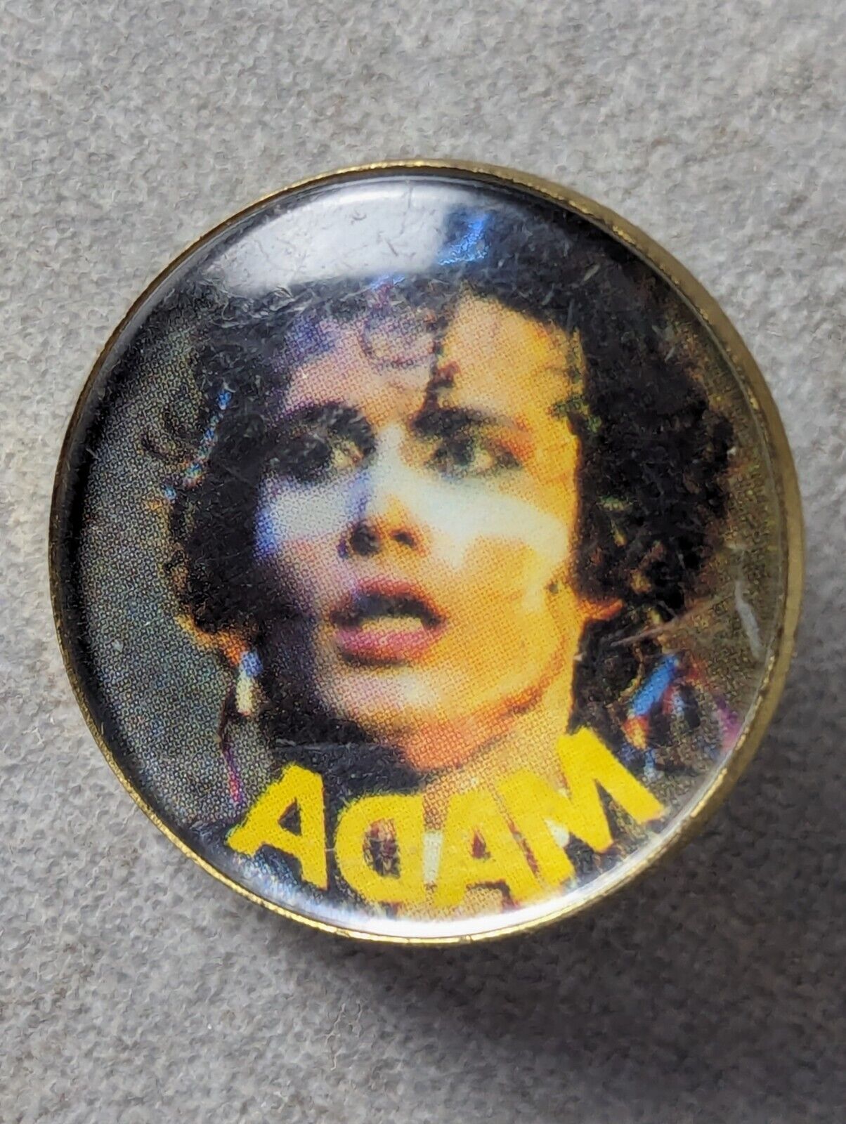 Vintage 80's Adam And The Ants Pin Badge Purchased Around 1986 Ant Music 