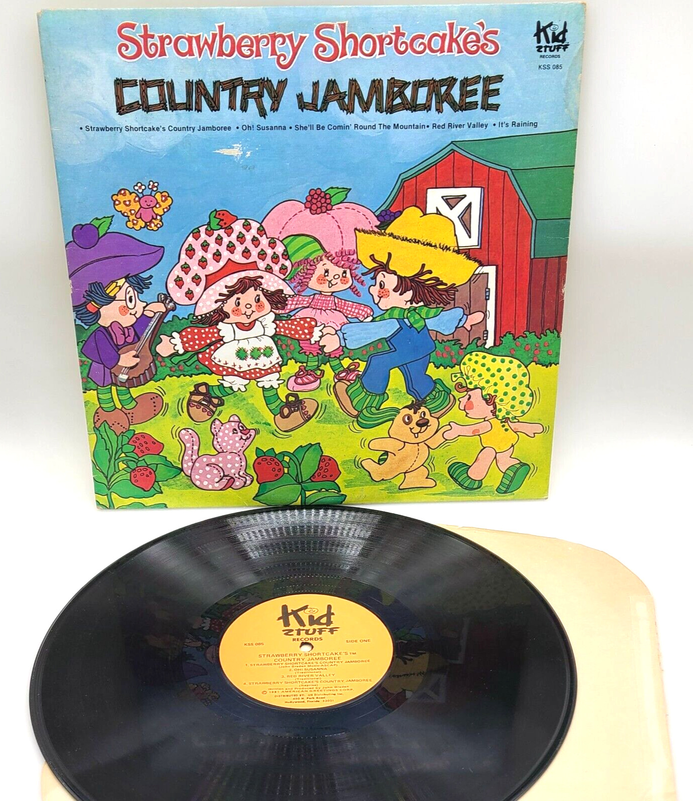 Strawberry Shortcake Country Jamboree Kid Stuff Vinyl LP Record 1980 Vintage
