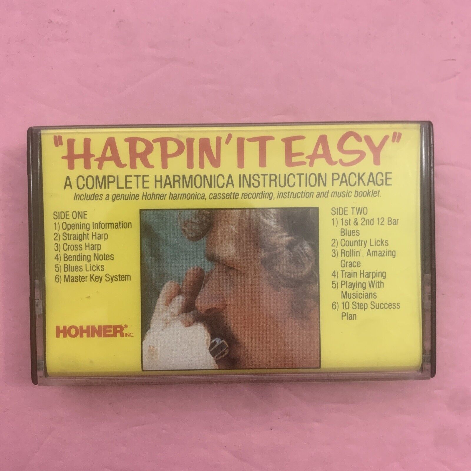 Harpin It Easy Scott “Harpo” McCloskey - Harmonica Instruction Cassette - TESTED