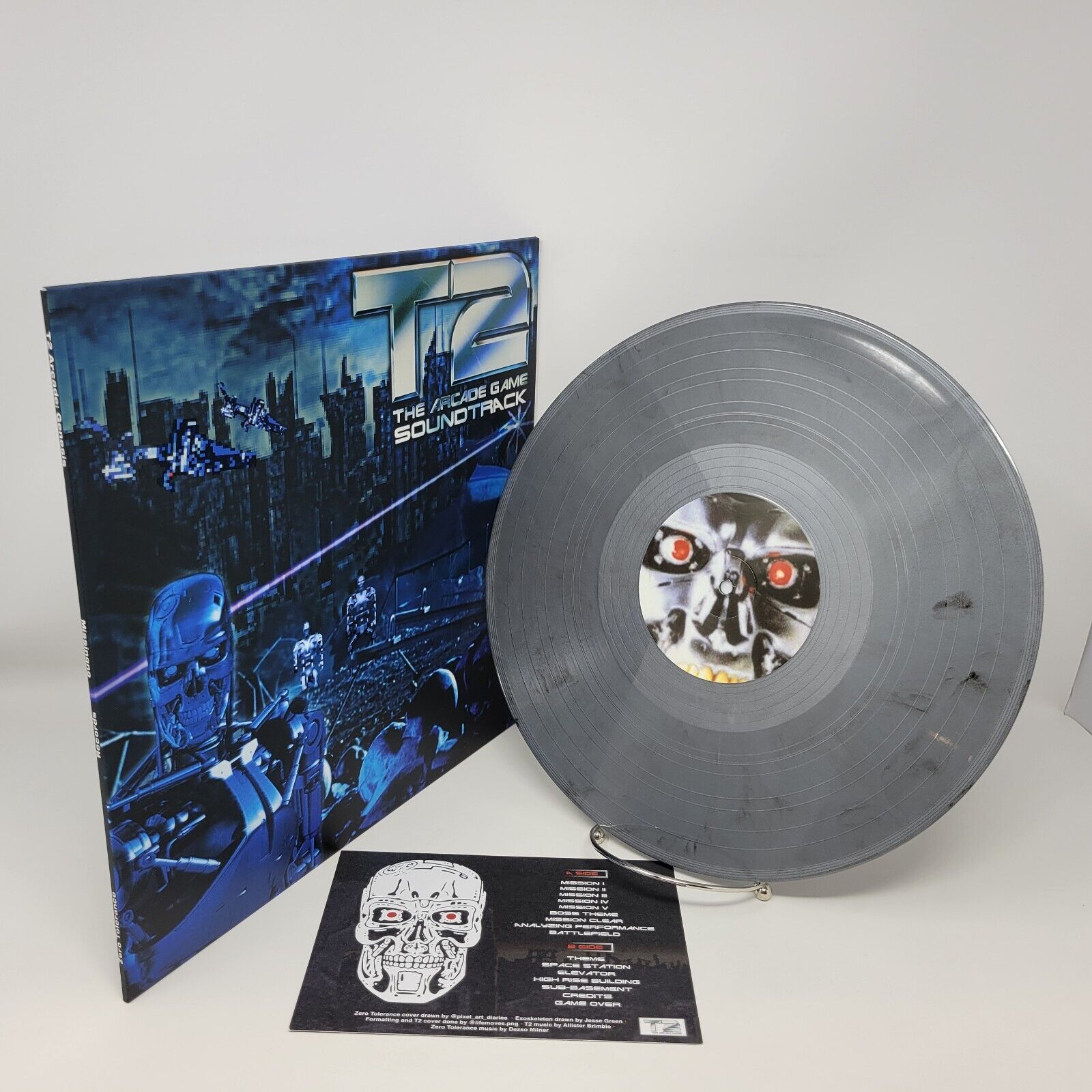Terminator 2 Arcade / Zero Tolerance Sega Mega Drive Split LP OST Record T2