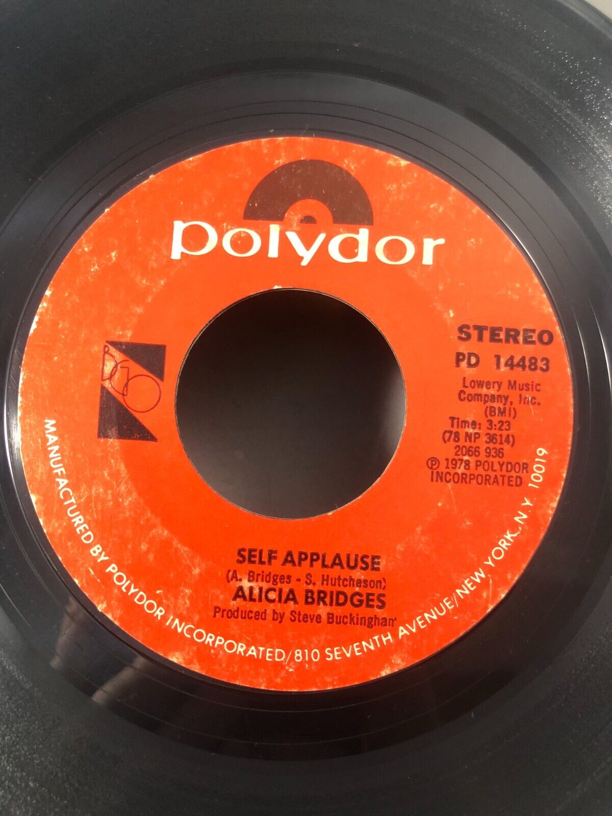 ALICIA BRIDGES I LOVE THE NIGHTLIFE/SELF APPLAUSE (VG) PD-14483 45 RECORD VG