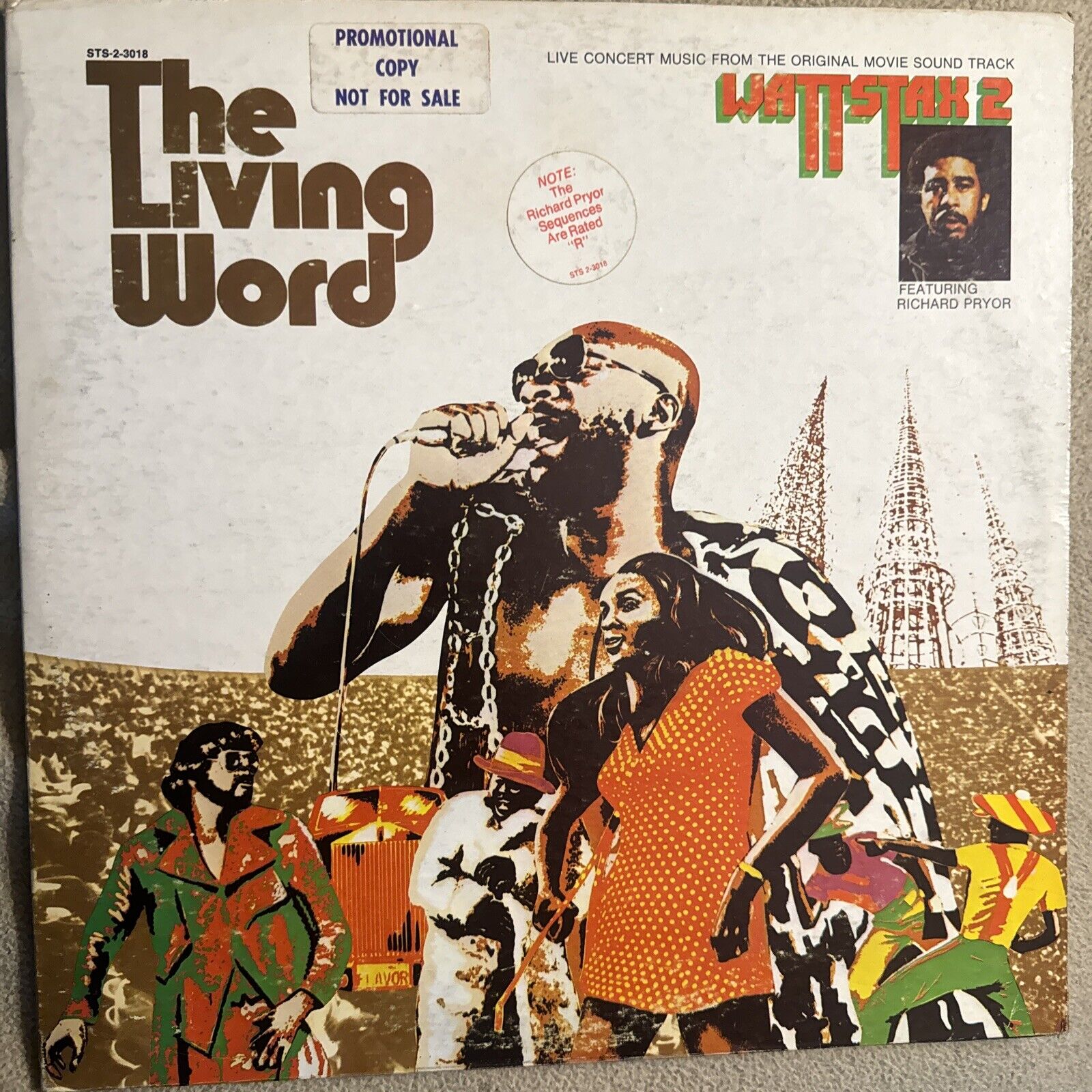 The Living Word - Wattstax 2 (Stax – STS 2-3018) Richard Pryor -Johnnie Taylor+