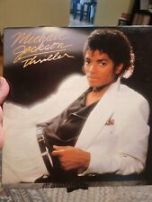 Michael Jackson Thriller Produced By Misprint Error Cover Vinyl Record 1982 VG+ picture