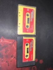 (2) Vintage RARE Hasbro Transformers “Sun raid” cassette tapes yellow/red Unique picture