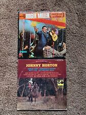 TWO VINTAGE ROGER MILLER/JOHNNY HORTON VINYL RECORD ALBUMS picture
