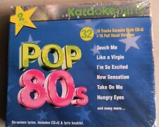 KARAOKE PARTY - Pop 80s - 2 CDs- CD+G & Lyric Book  - NEW &  SEALED picture
