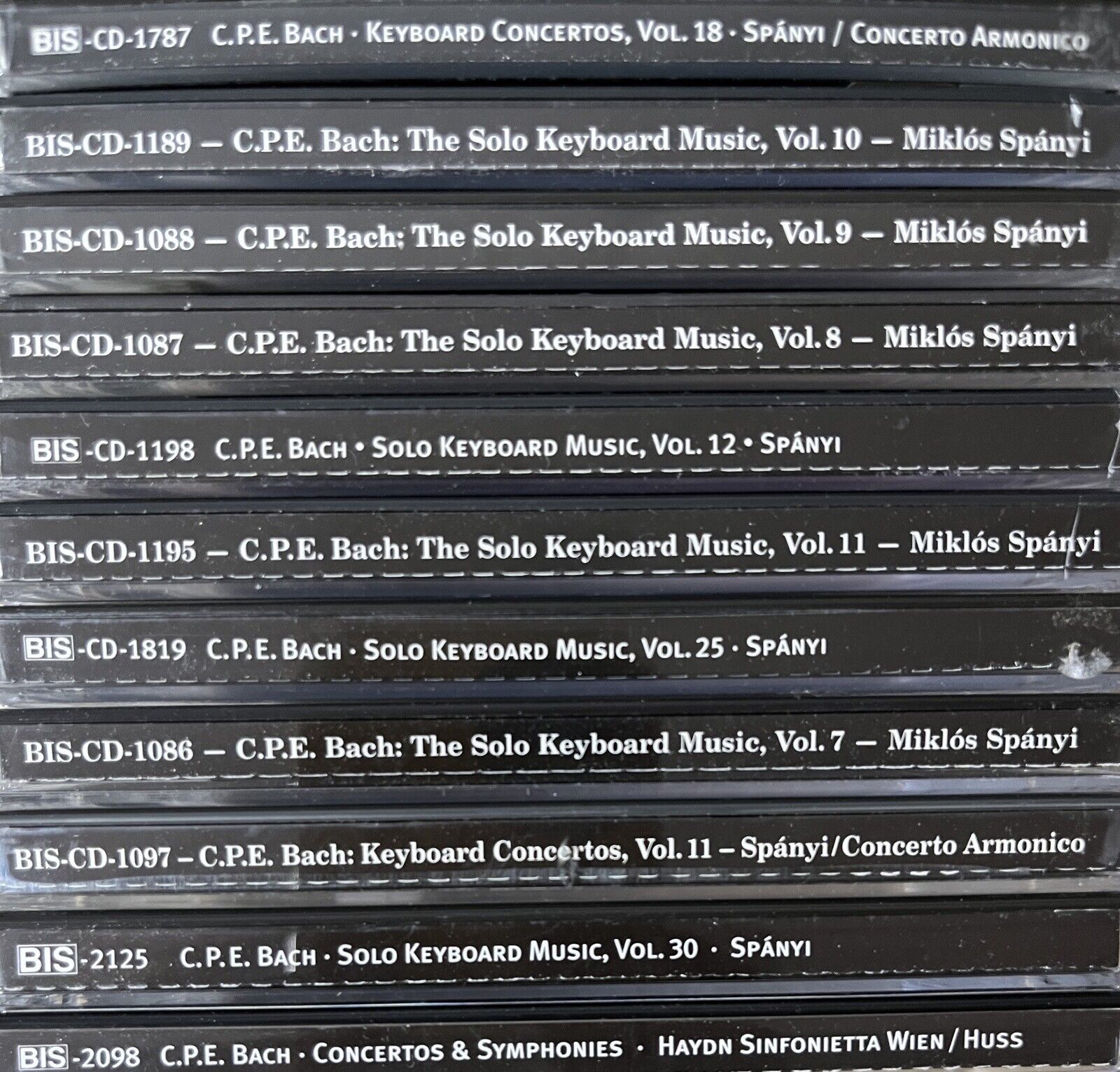 Bulk lot of BIS Classical CDs (C.P.E. CPE Bach) As Pictured E49