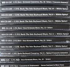 Bulk lot of BIS Classical CDs (C.P.E. CPE Bach) As Pictured E49 picture