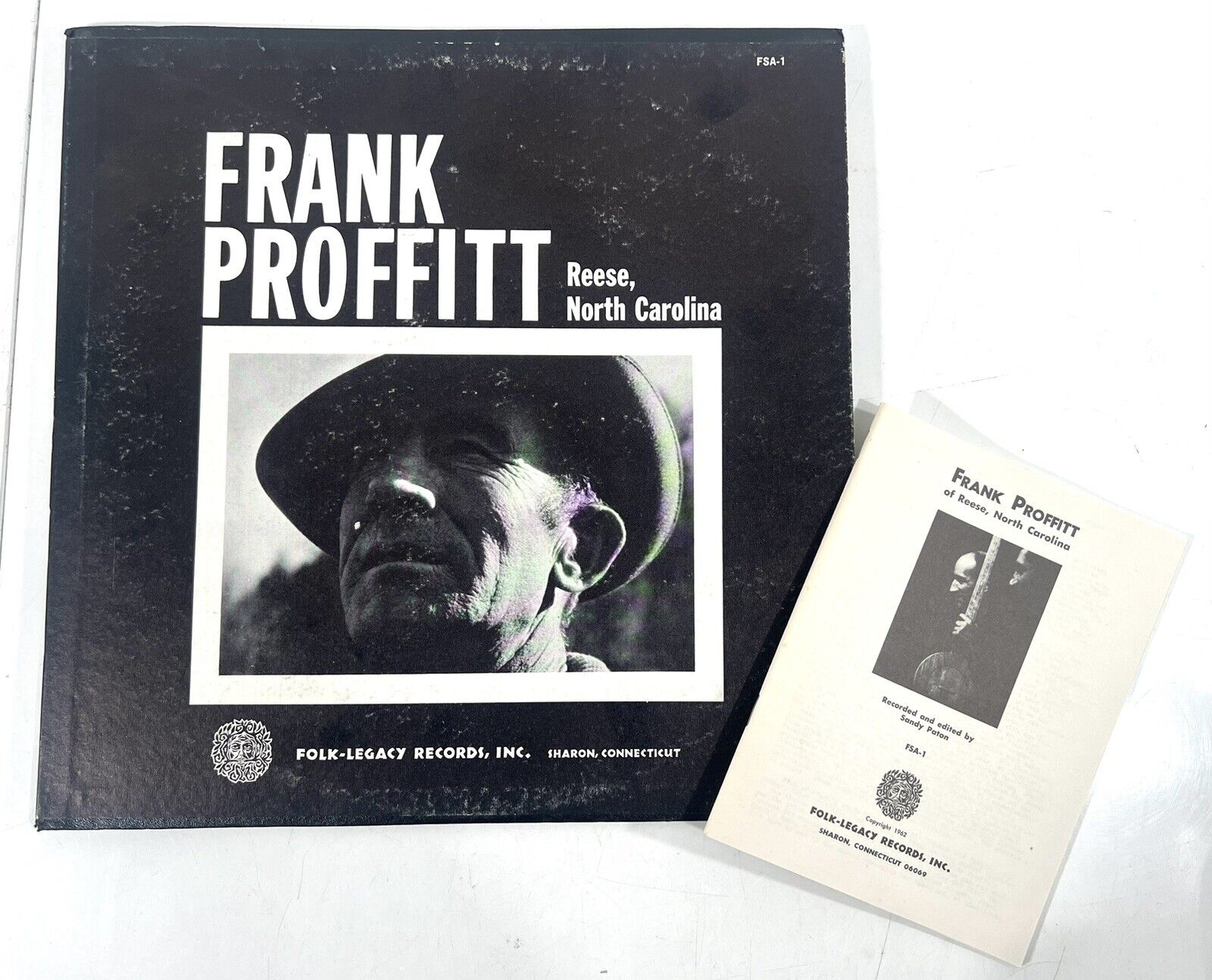 Frank Proffitt Reese, North Carolina LP 1962 Folk-Legacy Records w/ Orig Booklet