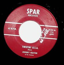 1962 Johnny Keaton & The Twisters Twistin' USA The Twist Vinyl 45 Record picture
