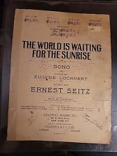 1919 THE WORLD IS WAITING FOR THE SUNRISE SHEET MUSIC CHAPPELL & CO No 2 C SM1 picture