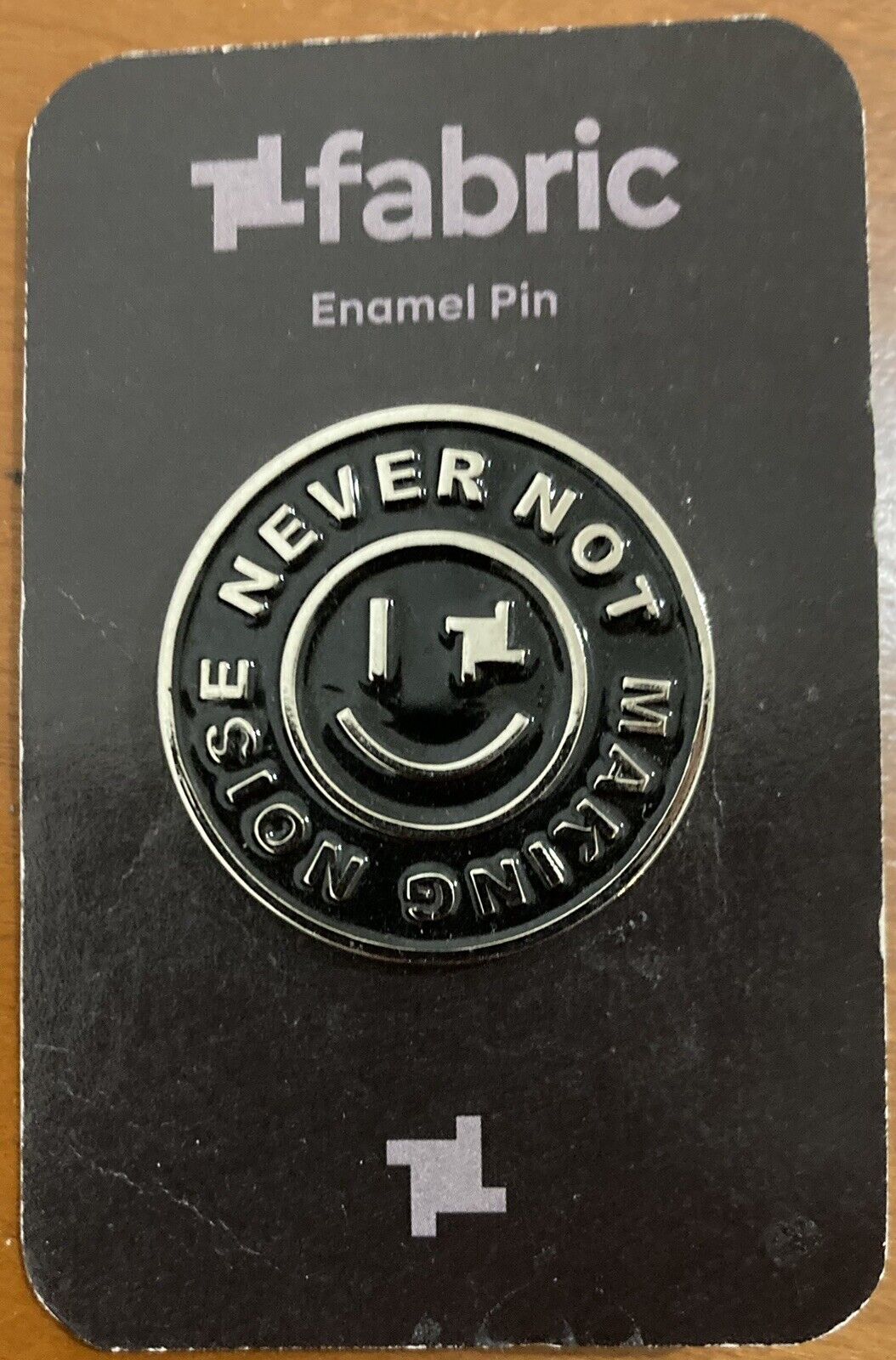 Fabric London techno drum & bass rave memorabilia enamel pin badge Rare