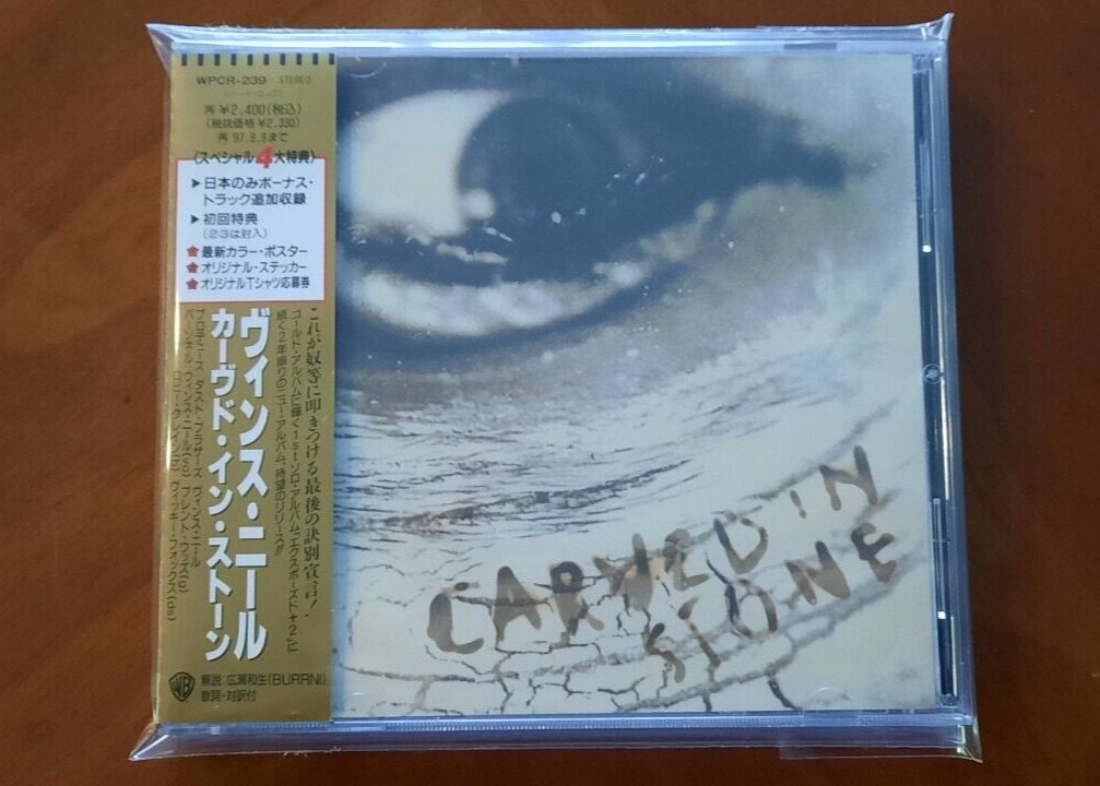 Carved in Stone / Vince Neil (Motley Crue)(CD, Japan ed, +2 bonus, + obi) Great