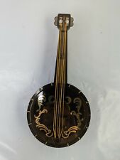 Banjo Music Box Plastic Brown Hong Kong The Entertainer picture