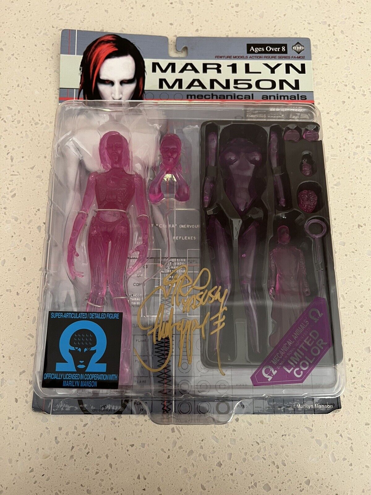 Marilyn Manson mechanical animals Fewture figurine limited Nirasawa signed