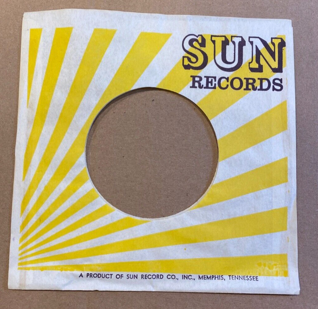 VINTAGE ORIGINAL SUN RECORD COMPANY SLEEVE 45 RPM