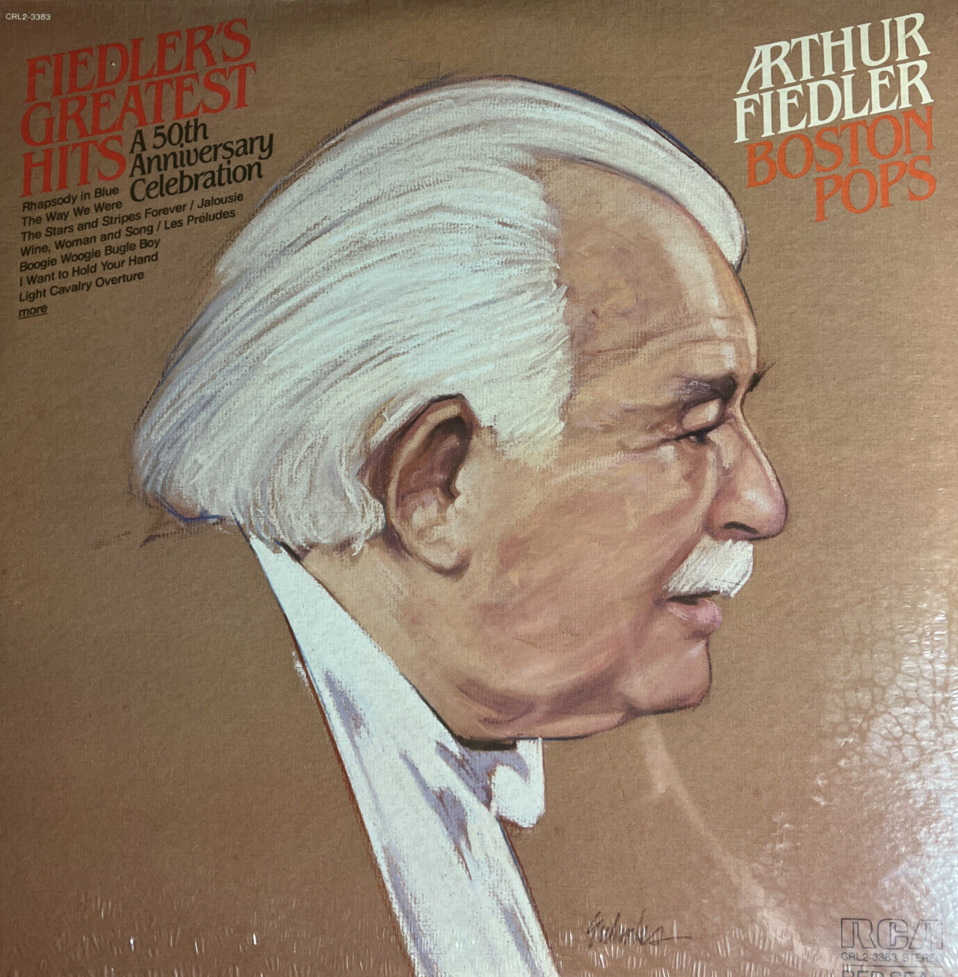 ARTHUR FIEDLER/BOSTON POPS-GREATEST HITS 50TH ANNIV RCA CRL2-3383 NOS SEALED 2LP