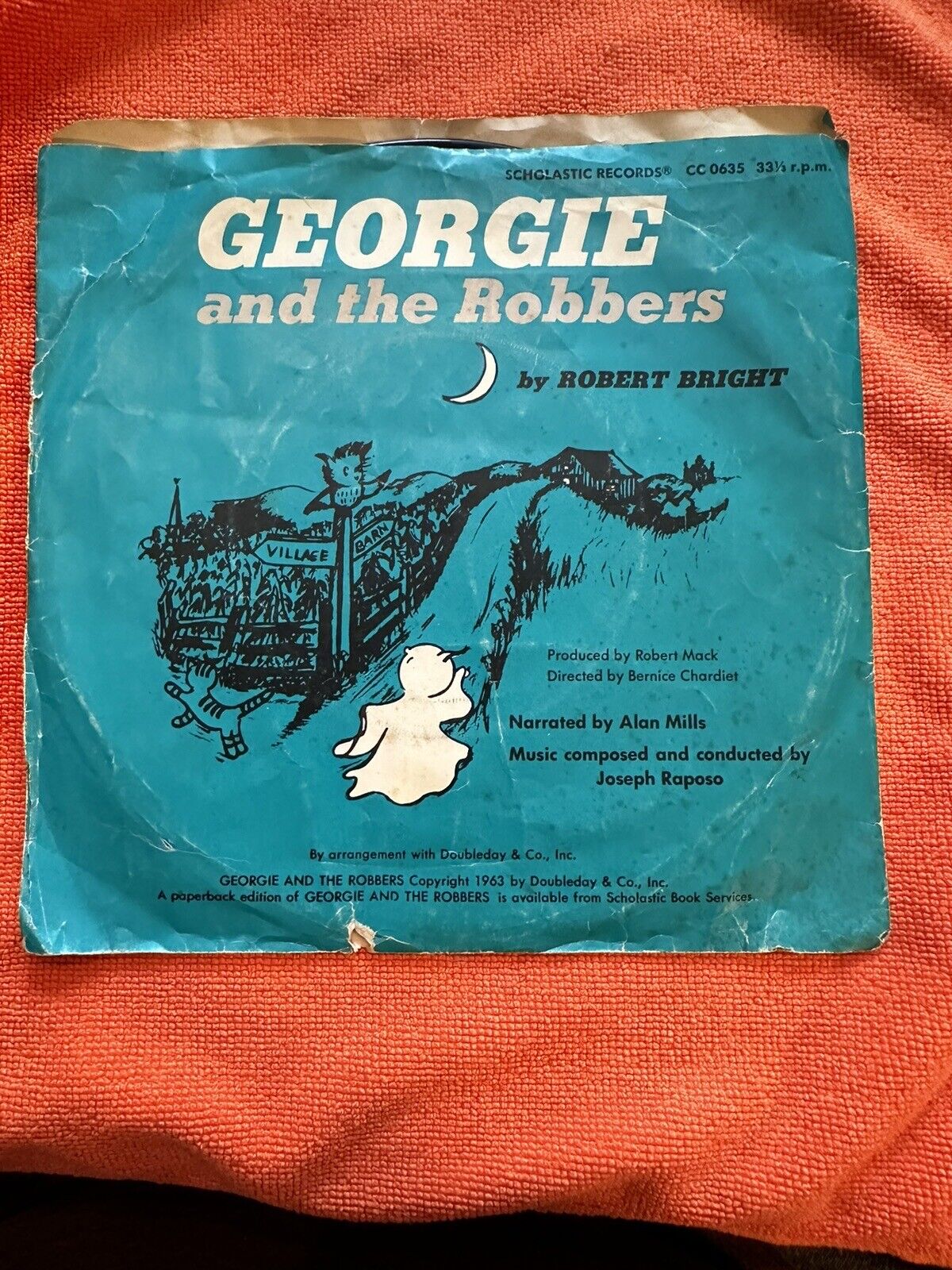 Vintage Scholastic Records 1969: Georgie And The Robbers: By Robert Bright