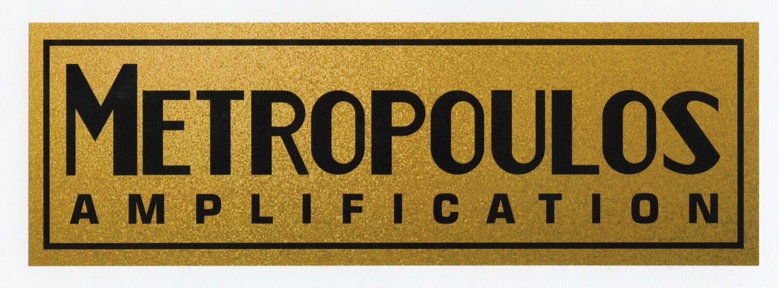 Metropoulos Amplification Sticker Decal