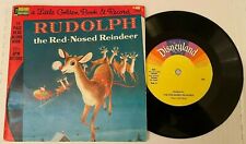 Disneyland Rudolph The Red-Nosed Reindeer Vinyl Record Vintage 45 RPM 1970 picture
