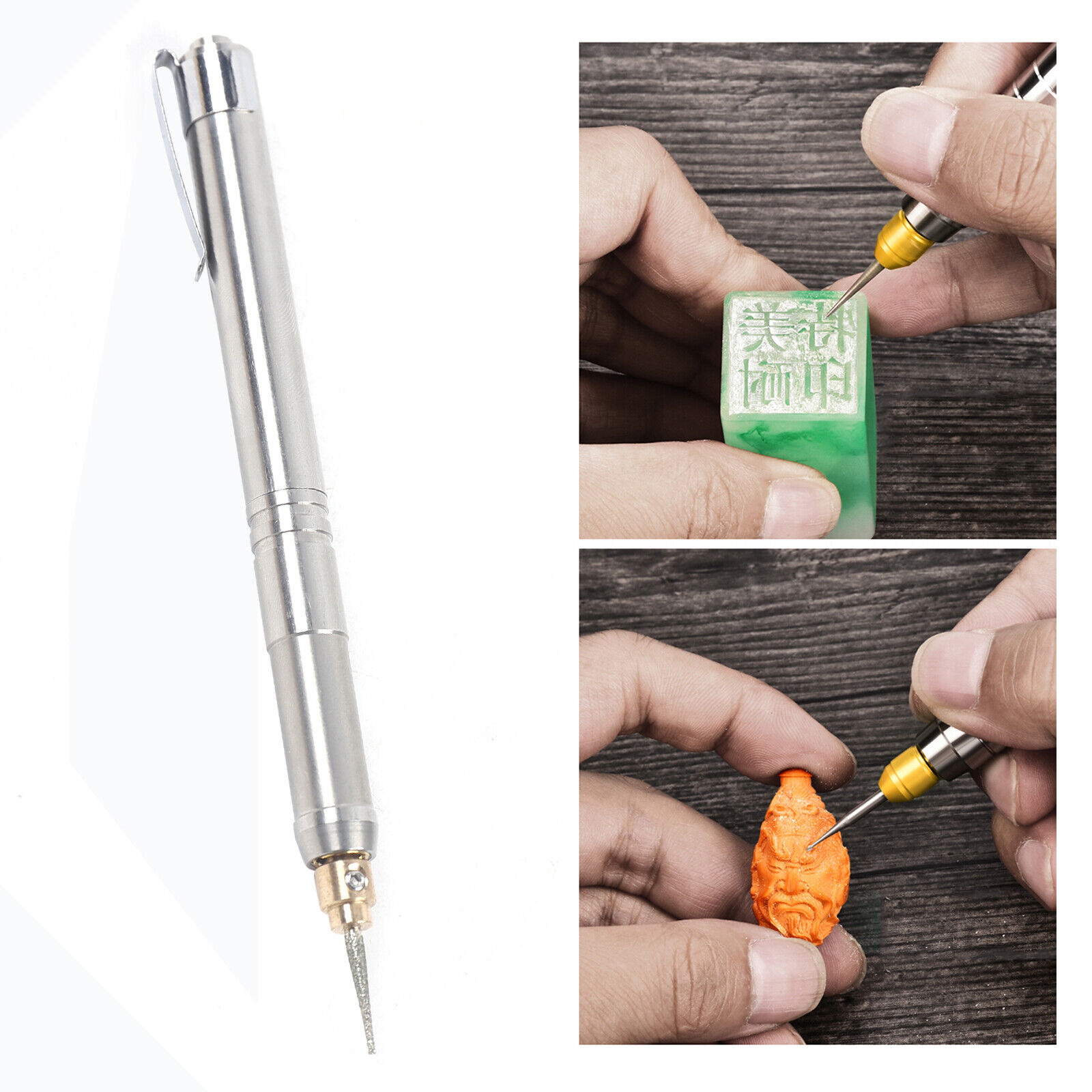 Electric Cordless Micro Engraver Pen Engraving Tool Kit Mini Metal Glass Ceramic