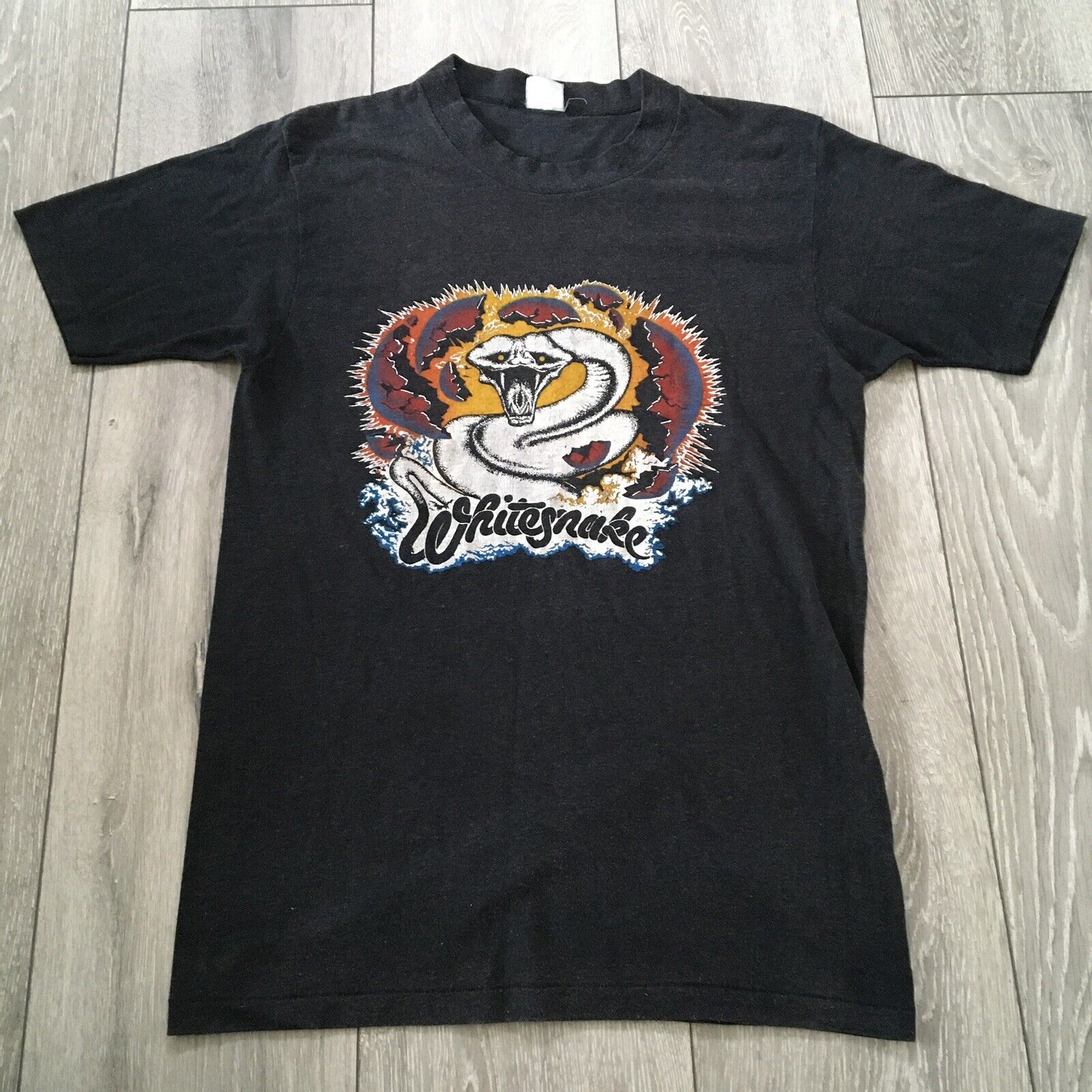 Vintage 1981 Whitesnake Come An' Get It Tour T-shirt USA Made Single Stitch XS  