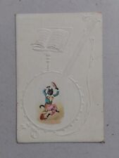 Antique New Orleans Coffee Co Black Cat Banjo Trade Card  picture