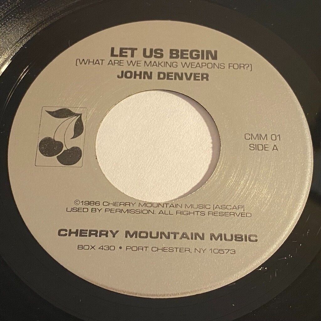 John Denver: Let Us Begin / Flying For Me 45 - Cherry Mountain Music