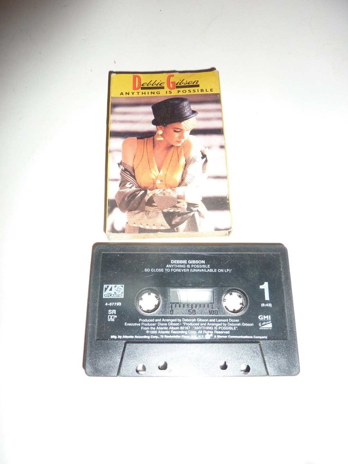 Vintage 1990 Debbie Gibson Anything is Possible Cassette Single S-49