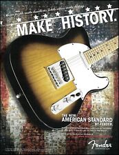 Fender American Standard Series Telecaster guitar advertisement 2008 ad print picture