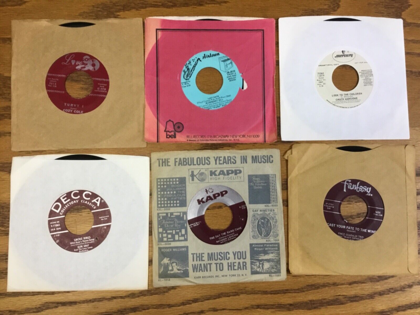 Lot of 30 1950\'s 1960\'s 1960\'s Jazz 45 rpm Vinyl Records