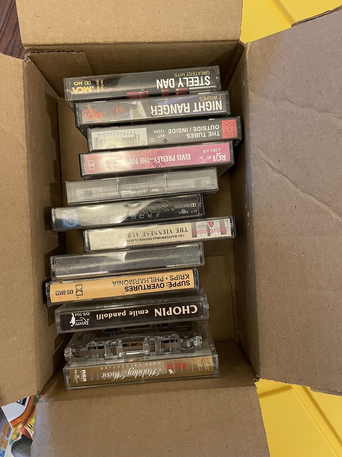 Lot Of 12 Vintage Cassette Tapes - Elvis Presley, Chopin, Genesis, Beethoven