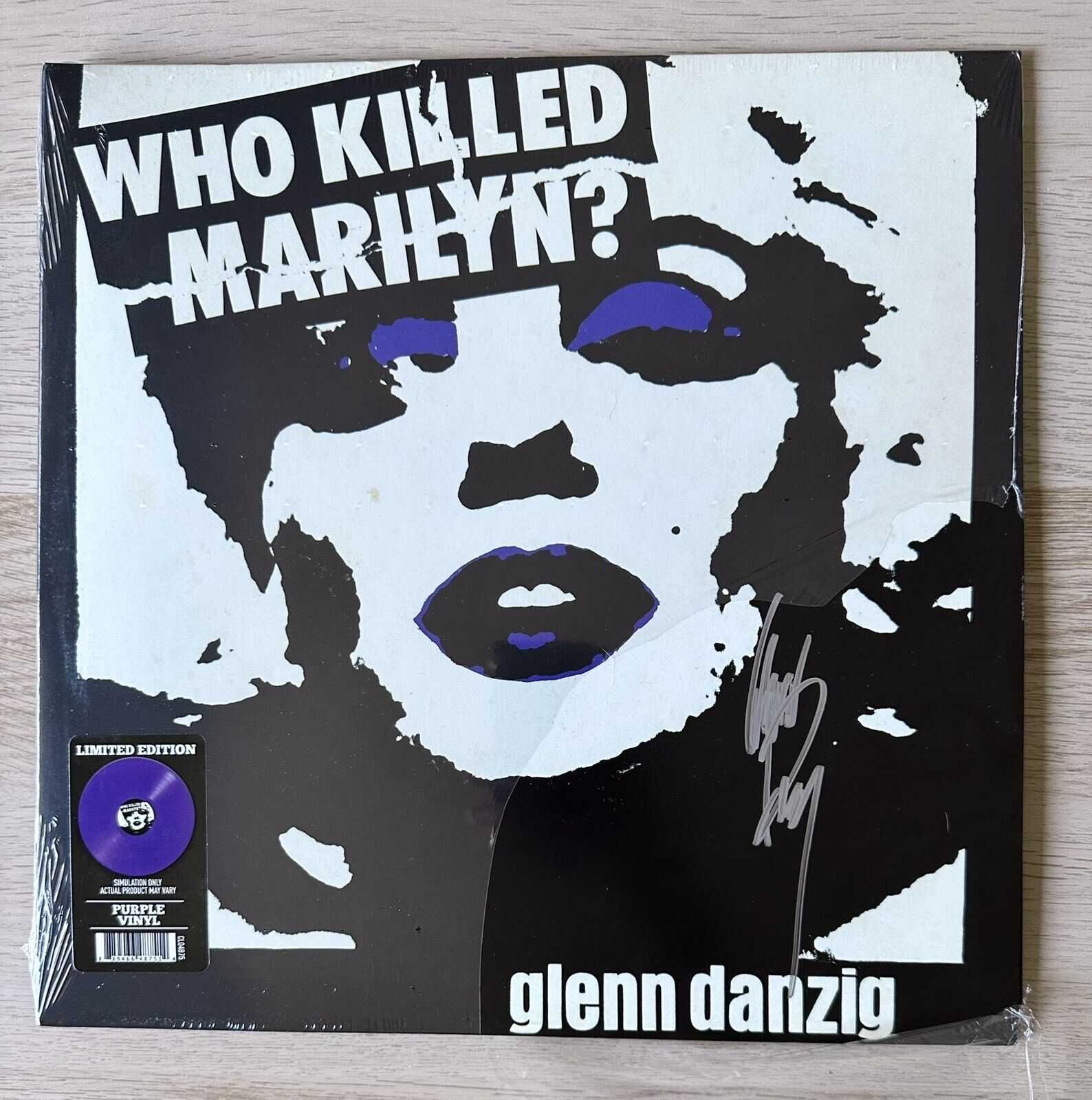 DANZIG Who Killed Marilyn SIGNED 12” PURPLE Vinyl LP 2023 SOLD OUT Misfits NEW