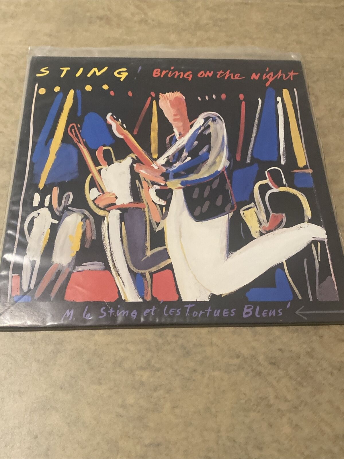 Sting Bring on the Night 2 LP Vinyl Record Album 1986 A&M Jazz Rock