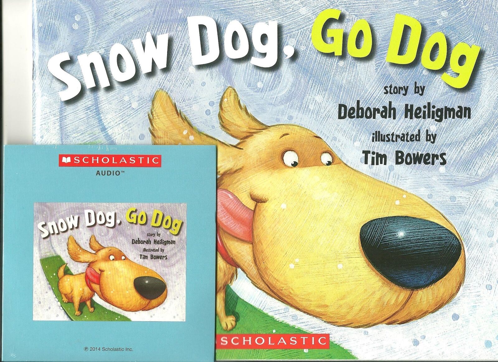 Snow Dog, Go Dog with Read Along Cd Audio CD