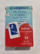 Vintage Composer Playing Cards 54 Major Composers Collector Cards Full Deck  picture