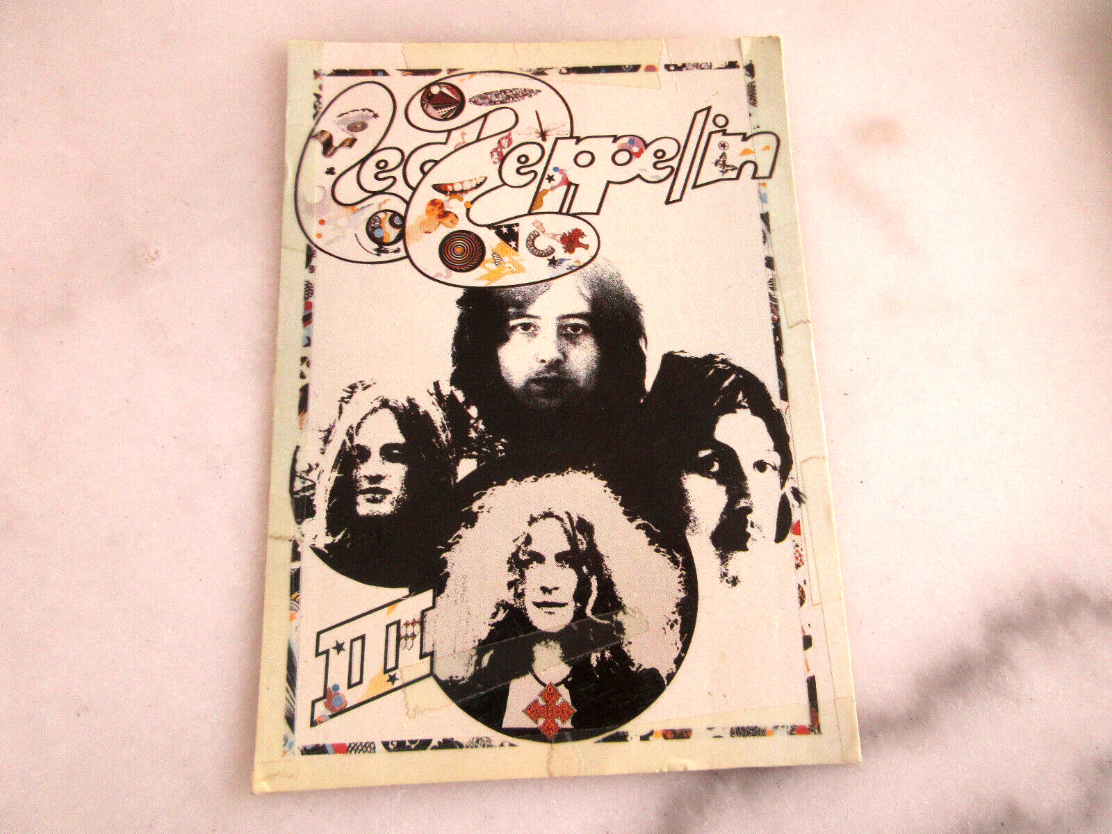 Vintage Led Zeppelin III ~ French Post Card