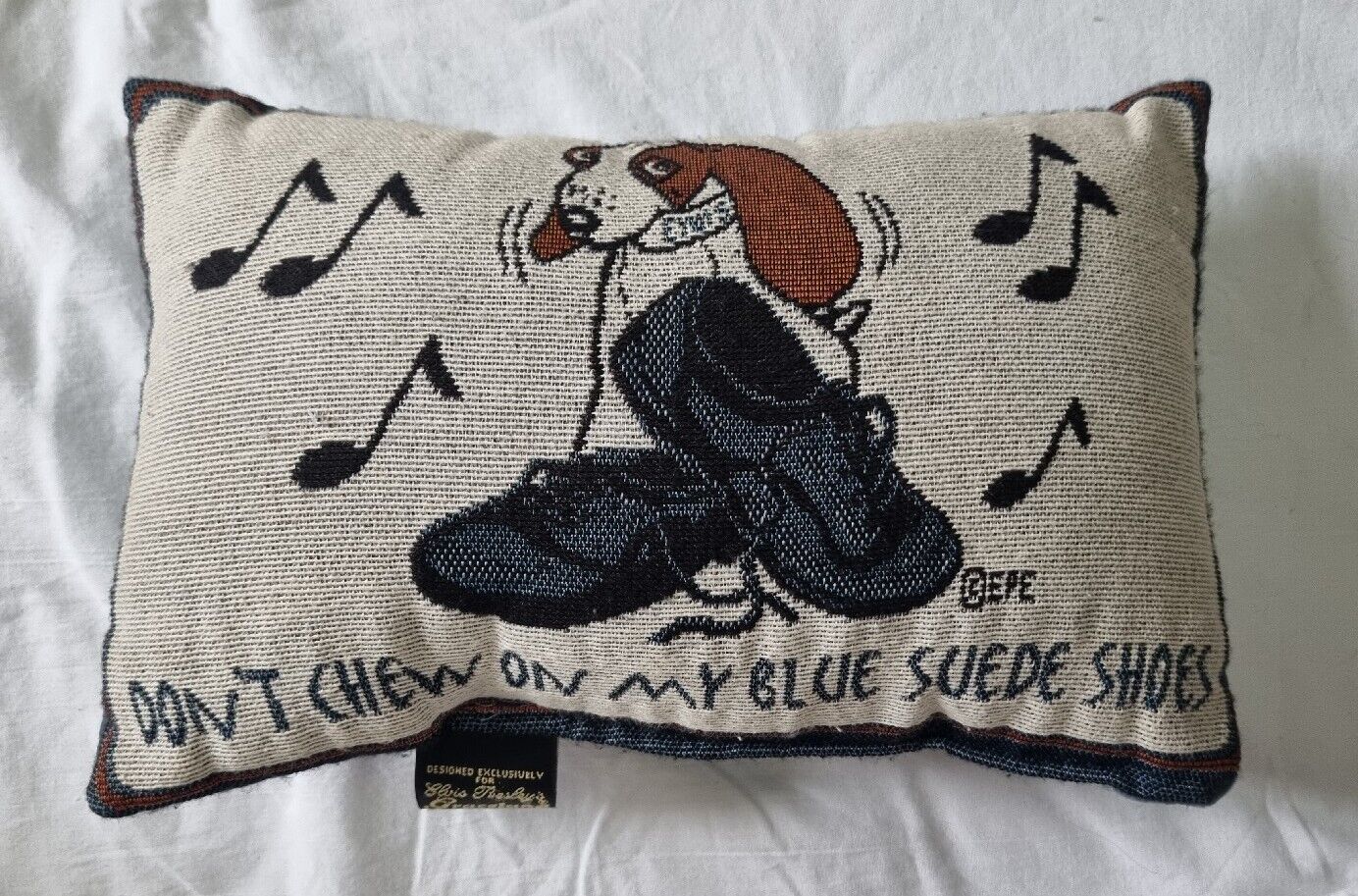 Vintage Elvis Presley Graceland Offical Needlepoint Scatter Cushion