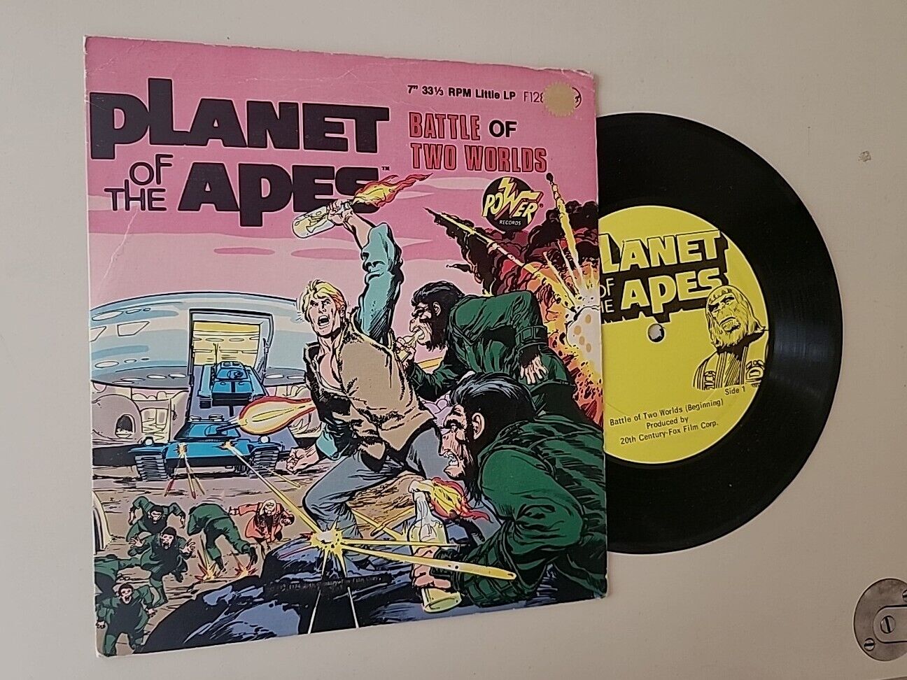 Vintage 1974 PLANET OF THE APES Battle Of Two Worlds Power Records F1288 RARE