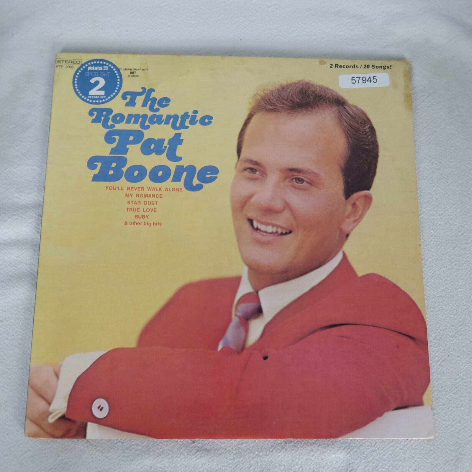 Pat Boone The Romantic LP Vinyl Record Album