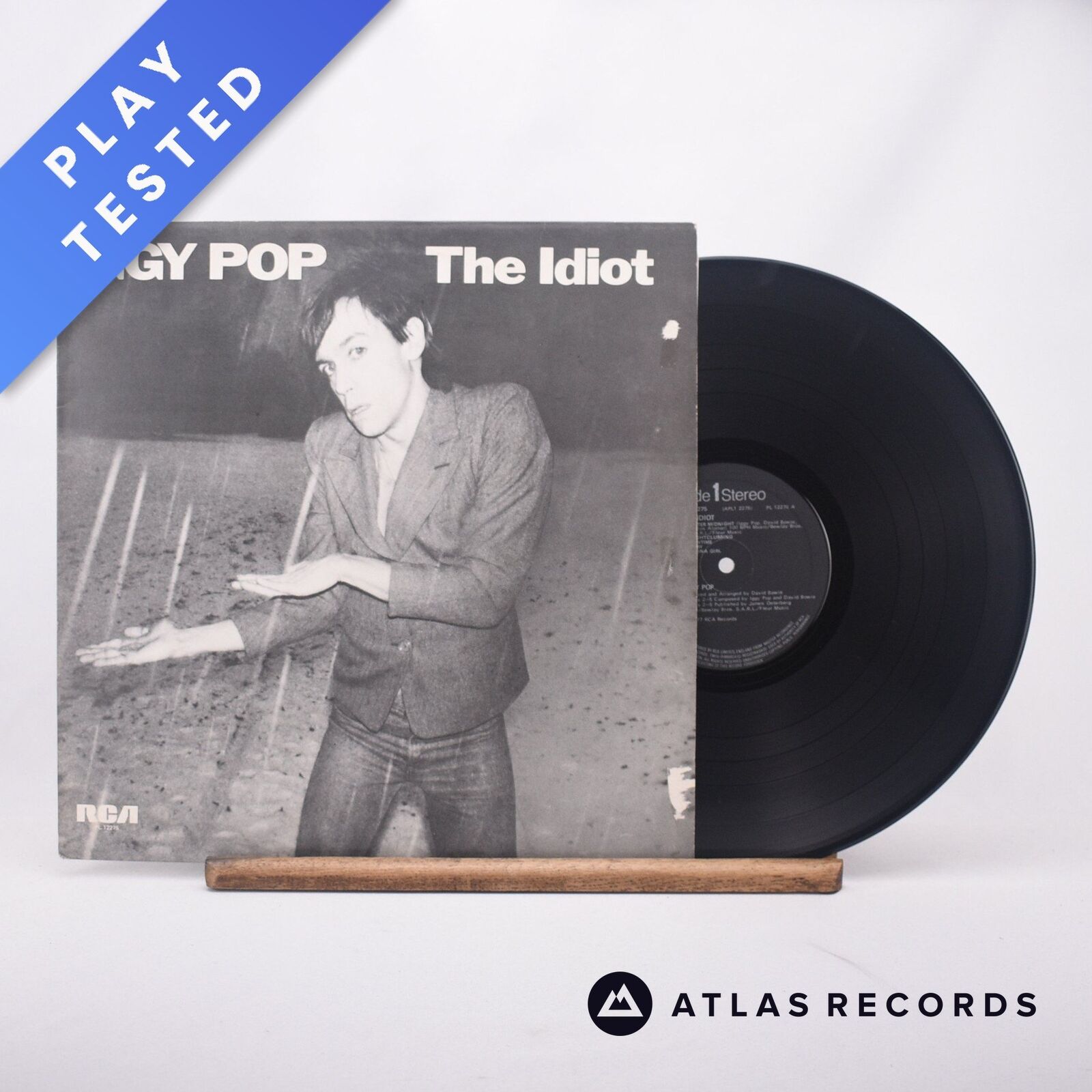 Iggy Pop - The Idiot - Black Labels 1-A 1-B LP Vinyl Record - EX/EX