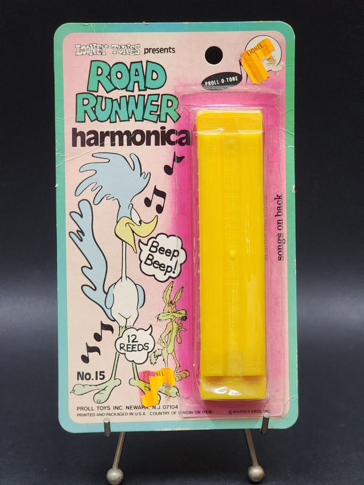 Vintage Nos Looney Tunes Road Runner Harmonica