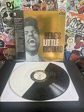 LITTLE RICHARD Here’s Little Richard VG++ WHITE/BLACK SPLIT VINYL W/OBI picture